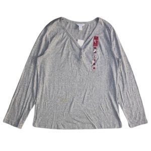 Charter Club gray large Womens pajama top